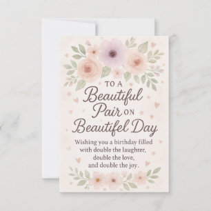 Für Paare Geburtstagsbotschaft nach dem Jubiläum Karte