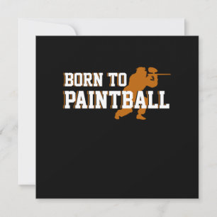 Für Paintball-Marker geborene Geschenk für Paintba Einladung