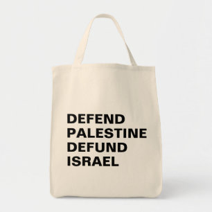Für Palästina, Entrüstung Israels - Gegen Israel Tragetasche