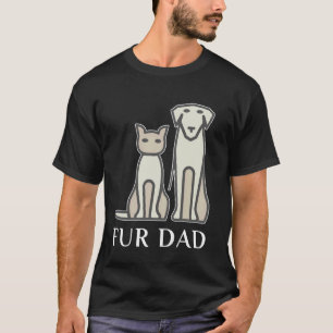 Für Papa Haustierliebhaber Katze Hund Ehemann Lust T-Shirt