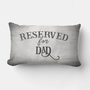 für Papa oder individuelle Name auf Grau reservier Lendenkissen