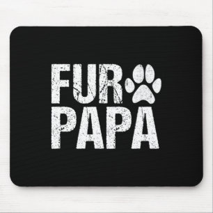 Fur Papa Shirt Pet Lover Dog Vater Vatertag Mousepad