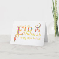Für Pater Eid Mubarak Lanterns Moon Stars