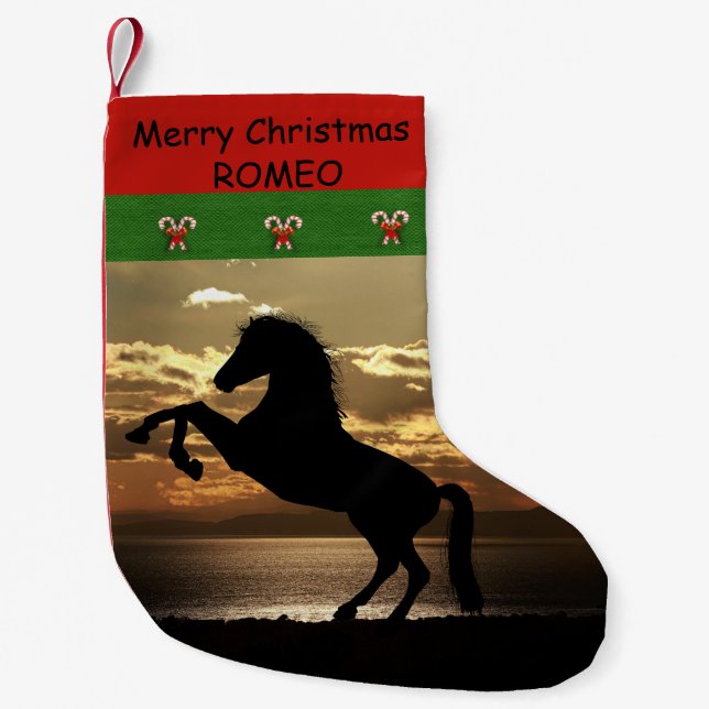 Für Pferde und Pferdeliebhaber Kleiner Weihnachtsstrumpf (Vorderseite)