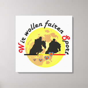 Für Pferde und Pferdesport Liebhaber Leinwand