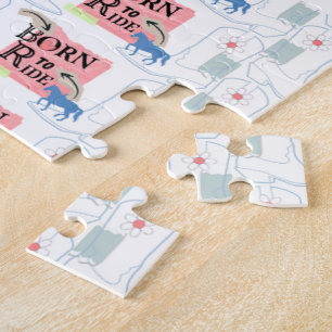 Für Pferdeliebhaber geboren zu reiten Puzzle
