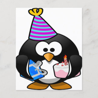 Für Pinguinliebhaber | Pinguindesign | Geburtstags Flyer