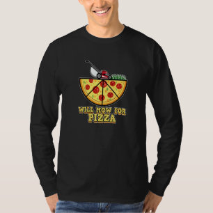 Für Pizza mähe ich auch den Rasen  Lustiger Witz G T-Shirt