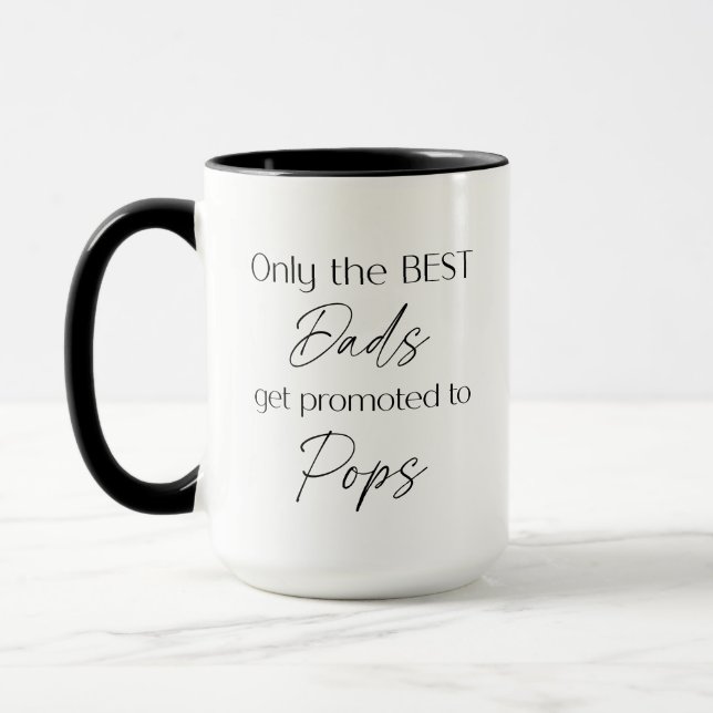 Für Pop bestimmt | Großvatergeschenk | Neuer Großv Tasse (Links)