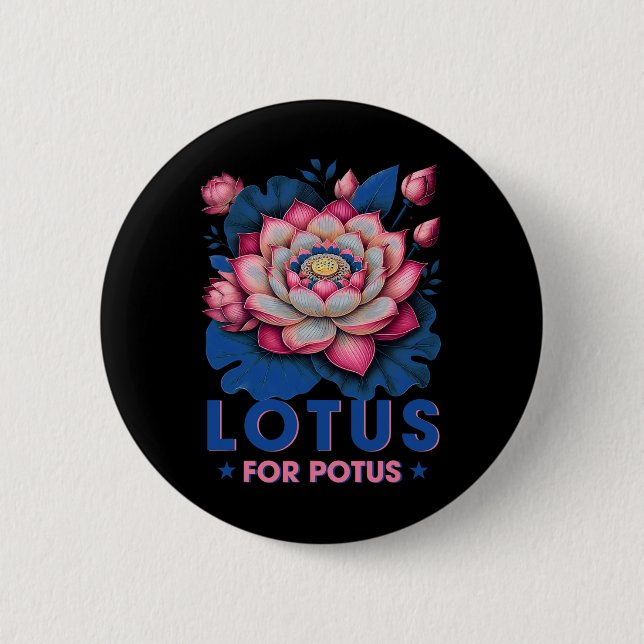 Für Potus Kamala Harris 2024 Trending President Button (Vorderseite)