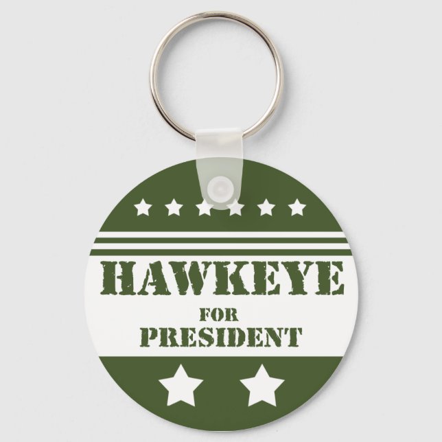 Für Präsident Hawkeye Schlüsselanhänger (Vorderseite)