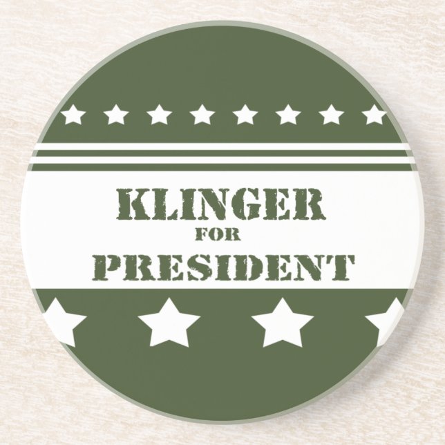 Für Präsident Klinger Sandstein Untersetzer (Vorne)