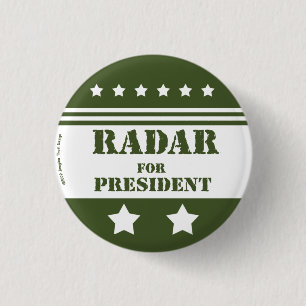 Für Präsident Radar Button