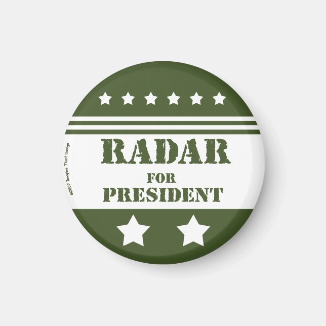 Für Präsident Radar Magnet (Vorne)