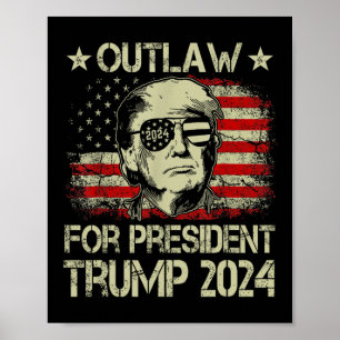 Für Präsident Trump 2024 Poster