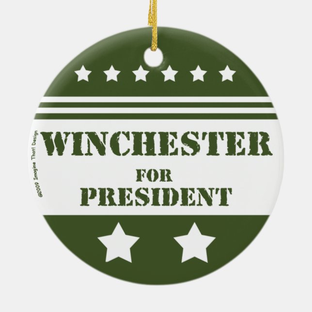 Für Präsident Winchester Keramik Ornament (Hinten)