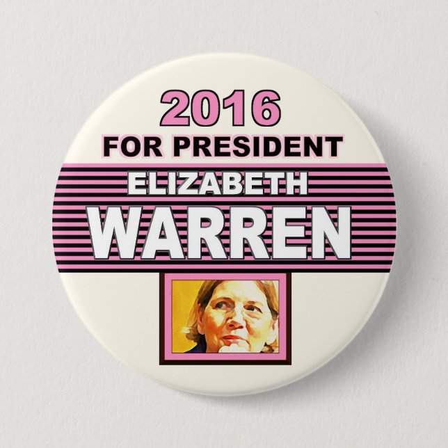 Für Präsidenten Elizabeth 2016 Waren Button (Vorderseite)