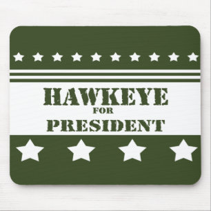 Für Präsidenten Hawkeye Mousepad