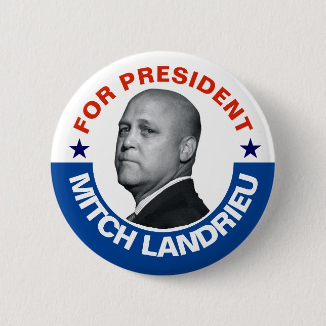 Für Präsidenten: Mitch Landrieu 2020 Button (Vorderseite)
