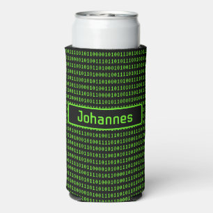 Für Programmierer - Computercode schwarz / grün Sp Selters Dosenkühler