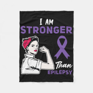 Für Purple Ribbon Warrior und Unterstützer - Epile Fleecedecke