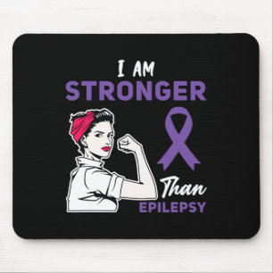 Für Purple Ribbon Warrior und Unterstützer - Epile Mousepad