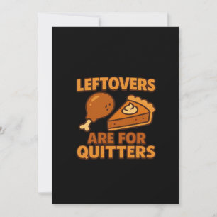 Für Quitters sind die Coolen Lederschilder klassis Feiertagskarte