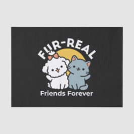 Fur-Real Friends Forever | Niedliches Katzen- und  Seidenpapier