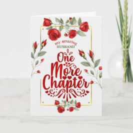 für Rote Rosen zum Hochzeitstag von Ehemann Karte