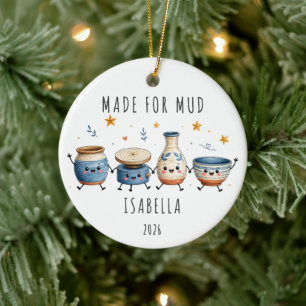 Für Schlamm hergestellte personalisierte Töpferei  Keramik Ornament