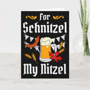 Für Schnitzel Mein Nitzel Festival Bier Deutsch  Karte