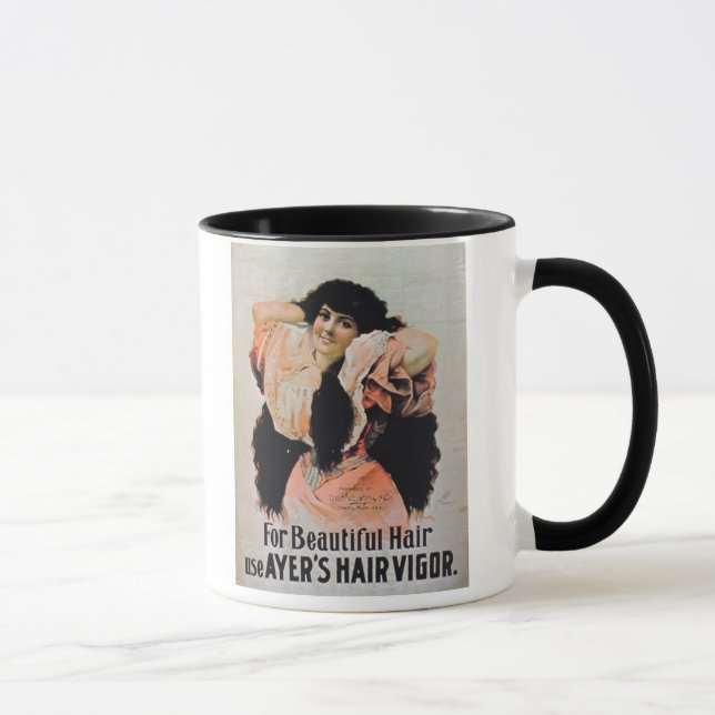 "Für schönen Haar-Gebrauch Ayers Haar-Stärke" Tasse (Rechts)