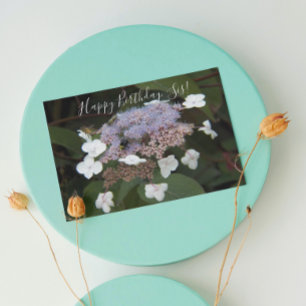Für Schwester Hydrangea Aspera Floral Geburtstag Karte