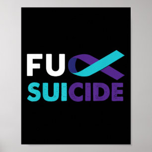 Für Selbstmordbewusstsein Shirt Support Survivor G Poster