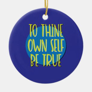 Für sich selbst ist wahre Erholung Slogan Keramik Ornament