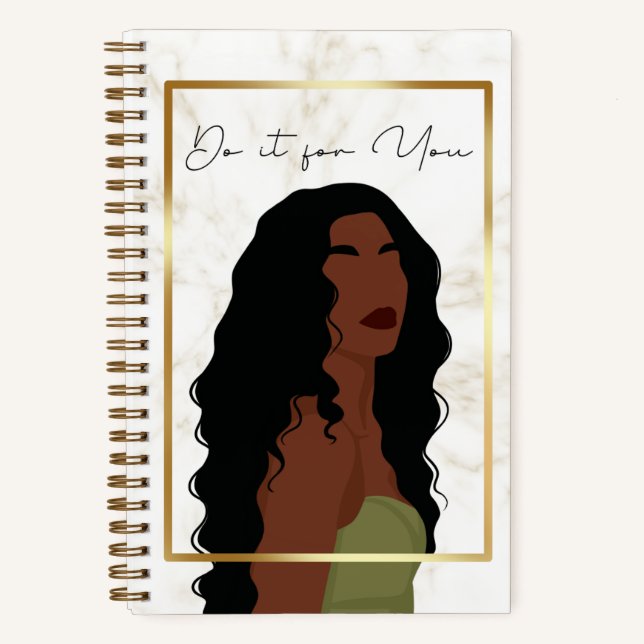 Für Sie | Black Girl | SpiralNotebook Notizbuch (Vorderseite)