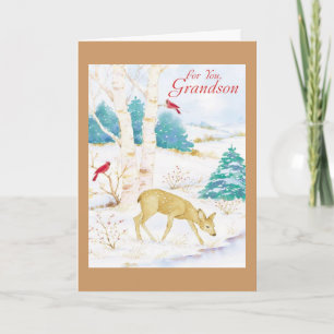 Für Sie Enkel Feiertagskarte