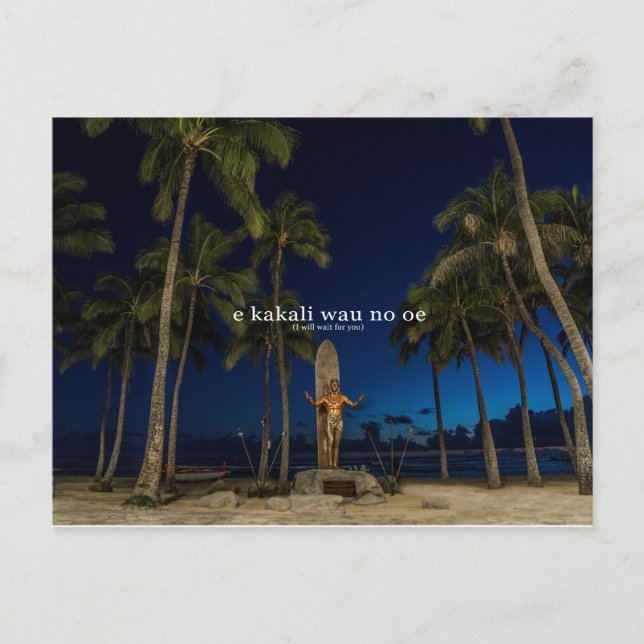 Für Sie Hawaii Postcard gewartet Postkarte (Vorderseite)