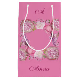 Für sie mein Valentiner Romantischer Rosa Lilac Kleine Geschenktüte