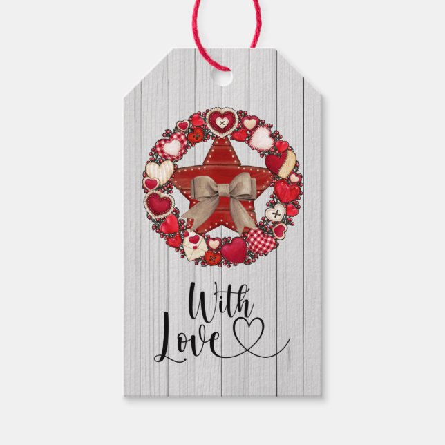 Für Sie mit Liebe Geschenkanhänger (Vorderseite)