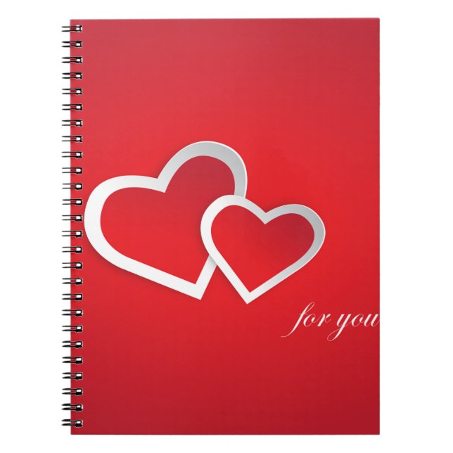 Für Sie Valentinstag Herzen Design-21987 Notizblock (Vorderseite)