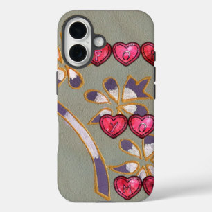 Für Sie von mir: Schönes Blumenherzendesign iPhone 16 Hülle