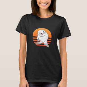 Fur Siegel Niedlich Adorable Fun Handgezogenes Bab T-Shirt