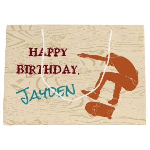 Für Skateboarder - Skateboarder-Grafiken nach Maß Große Geschenktüte