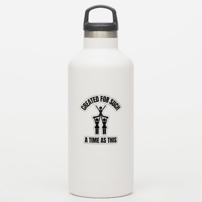 Für so eine Zeit wie diese Cheerleader Aufkleber (Wassserflasche)