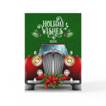 für Son Red Classic Car Weihnachten