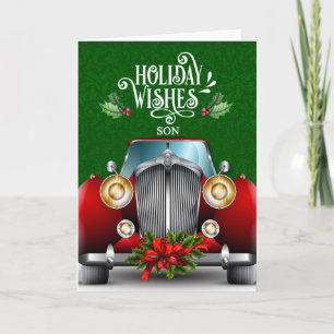 für Son Red Classic Car Weihnachten