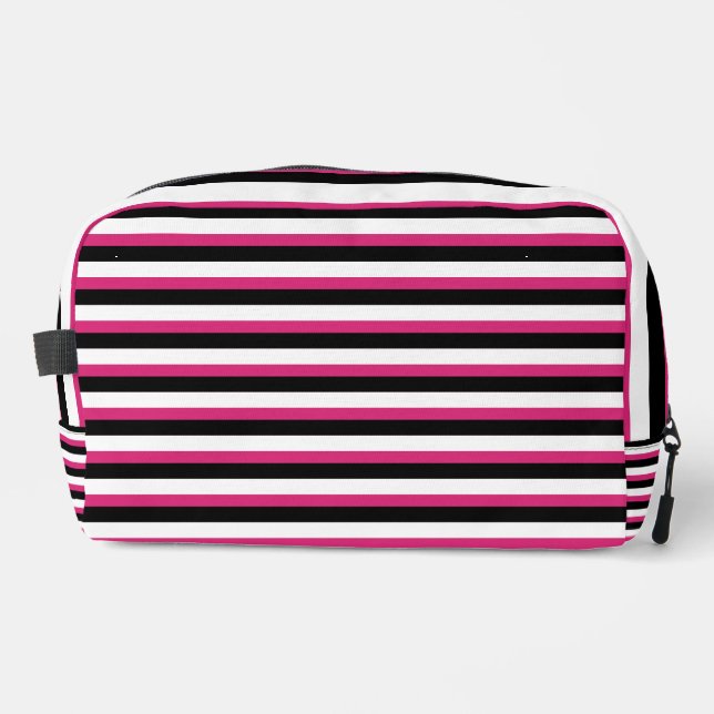 Für spaßige Mädchen – Fröhliche Fuchsia-Tasche Waschbeutel (Vorderseite)