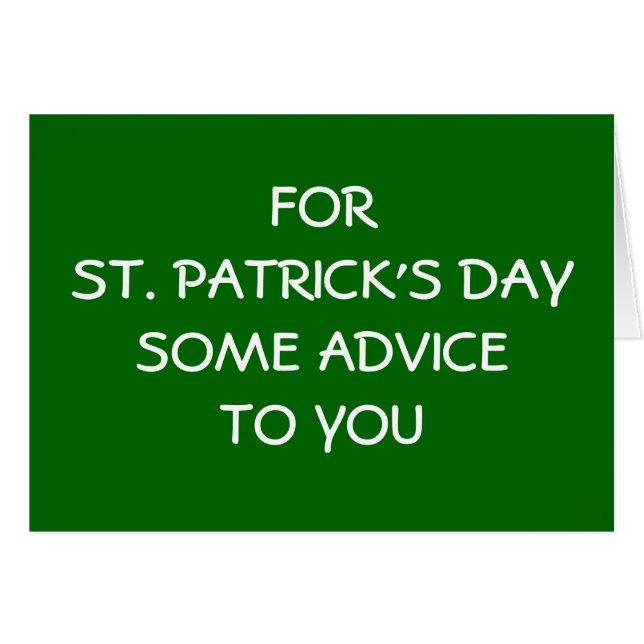 FÜR ST. PATRICK'S DAYSOME BERATUNG FÜR SIE (Vorderseite (Horizontal))
