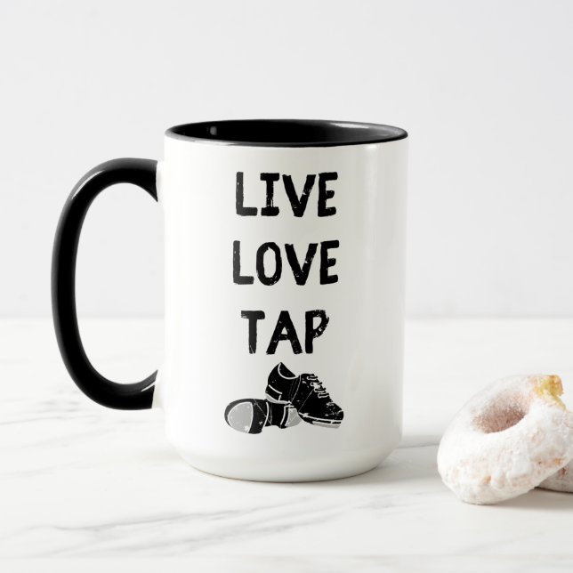 Für Stechend Tänzer, die Live-Liebe Gestochen habe Tasse (Mit Donut)